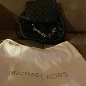 Black Michael Kors backpack